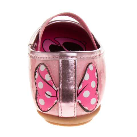 Disney Girls Minnie Mouse Mary Jane Flats - Dress Up Slip-on Shoes (Toddler)