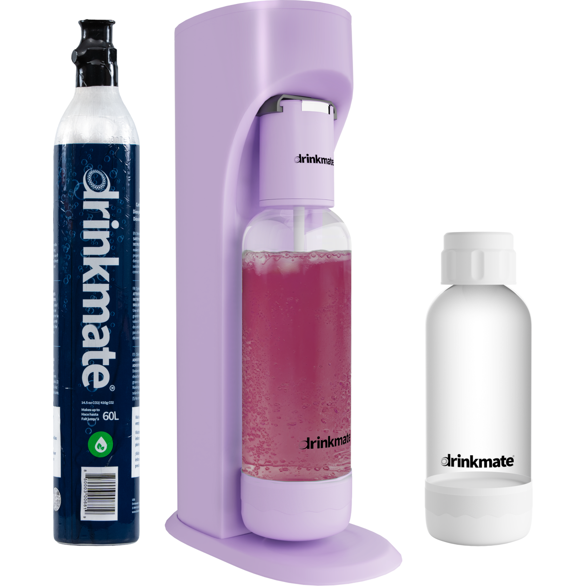  Drinkmate OmniFizz Special Bundle, Sparkling Water and Soda Maker - Royal Red - Bonton