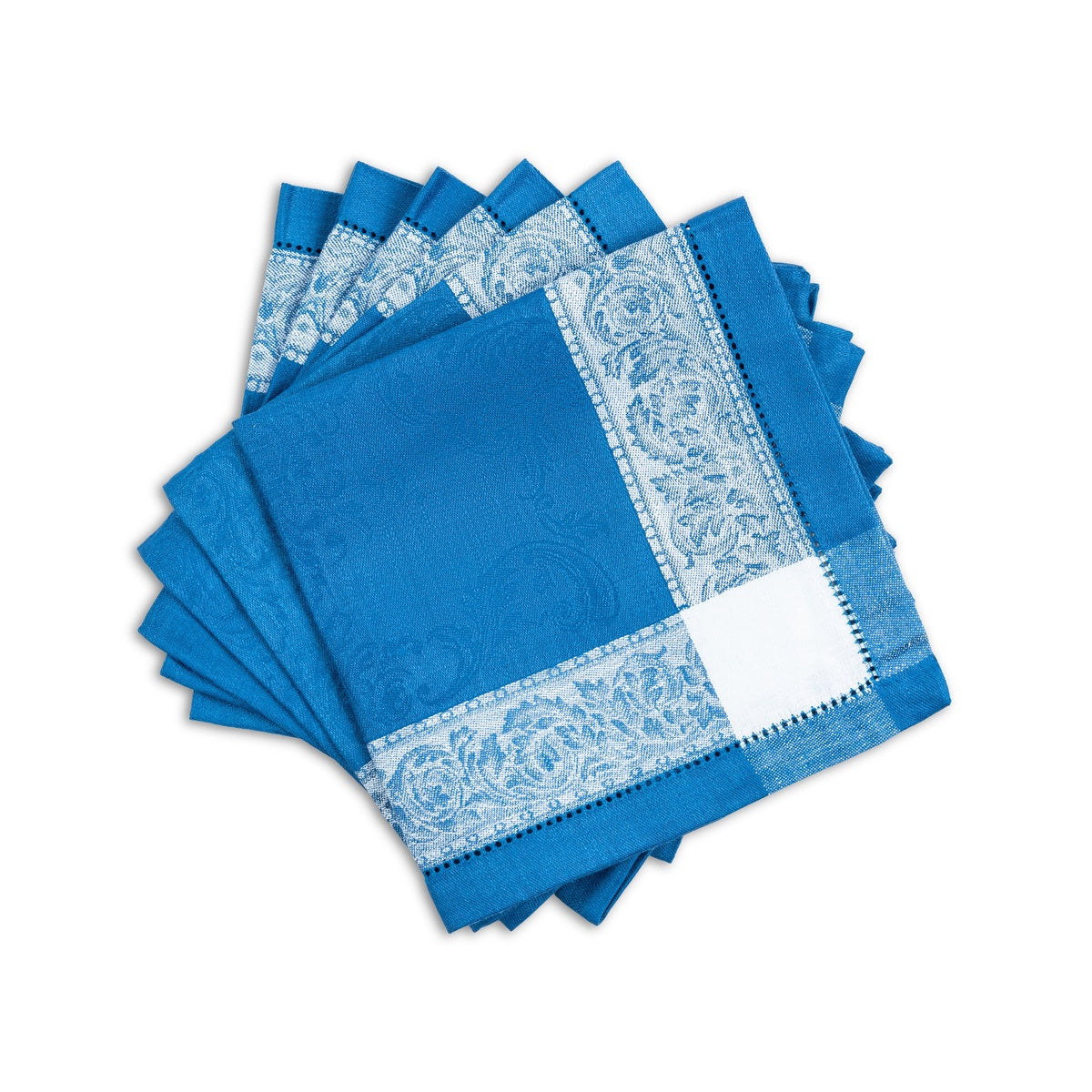  French Home Paris Set of 6 Linen Napkins – French Blue - Default Title - Bonton