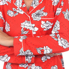 Women's Long Sleeve Floral Pajama Set