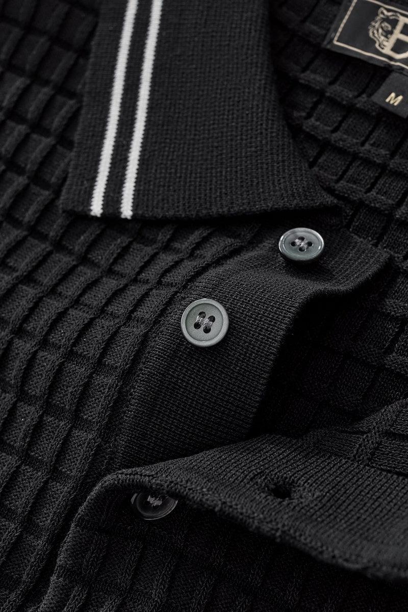  Barocco Refined Motion Polo BLACK - BLACK - Bonton