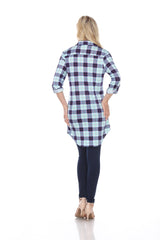 Women's Piper Stretchy Plaid Tunic Top