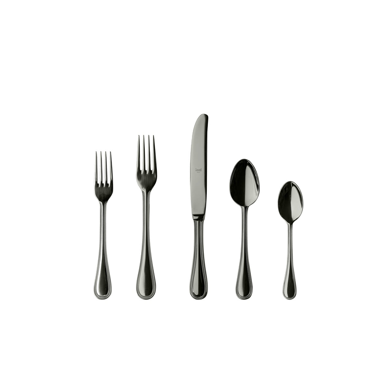  Mepra Perla Flatware Set - Black Gold - Bonton