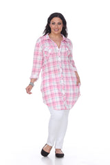 Plus Piper Stretchy Plaid Tunic