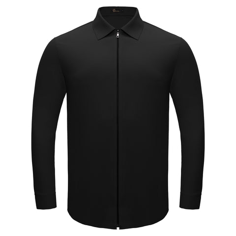 Zenith Zip Shirt BLACK