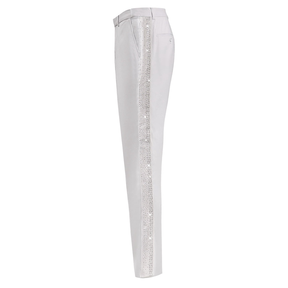  Barocco Gem Glam Pant WHITE/SILVER - WHITE/SILVER - Bonton