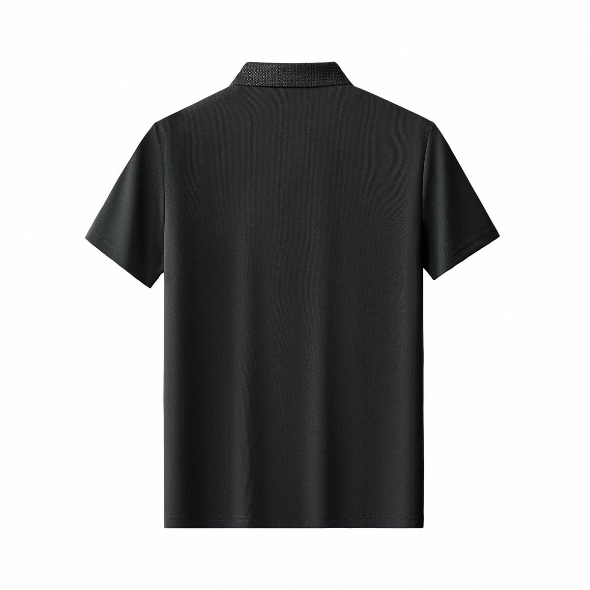  Barocco Stride Contrast Collar Polo BLACK - BLACK - Bonton