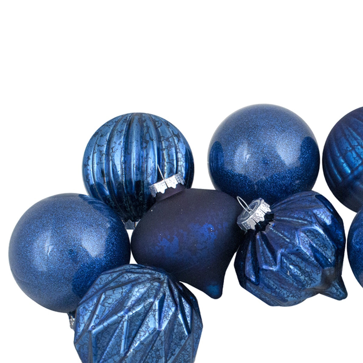  Northlight Finial and Glass Ball Christmas Ornaments - 3.25