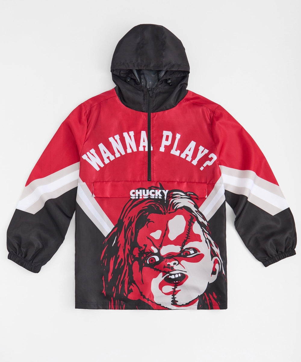   Reason Clothing Chucky Wanna Play Anorak Jacket - Red - RED - Bonton