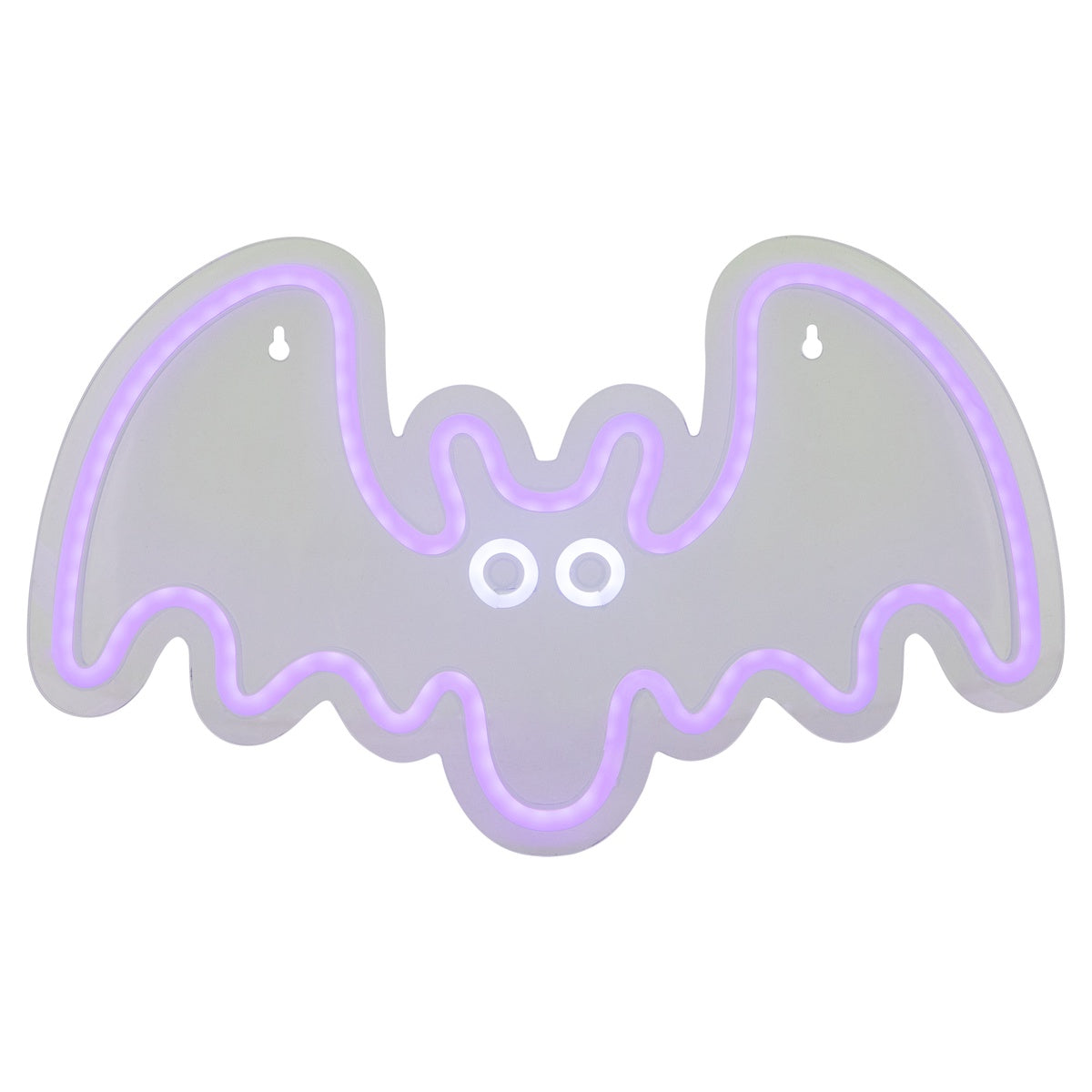  Northlight LED Lighted Neon Style Bat Halloween Window Silhouette - 15