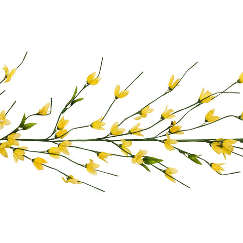 5' X 2" Green and Yellow Artificial Spring Floral Garland - Unlit