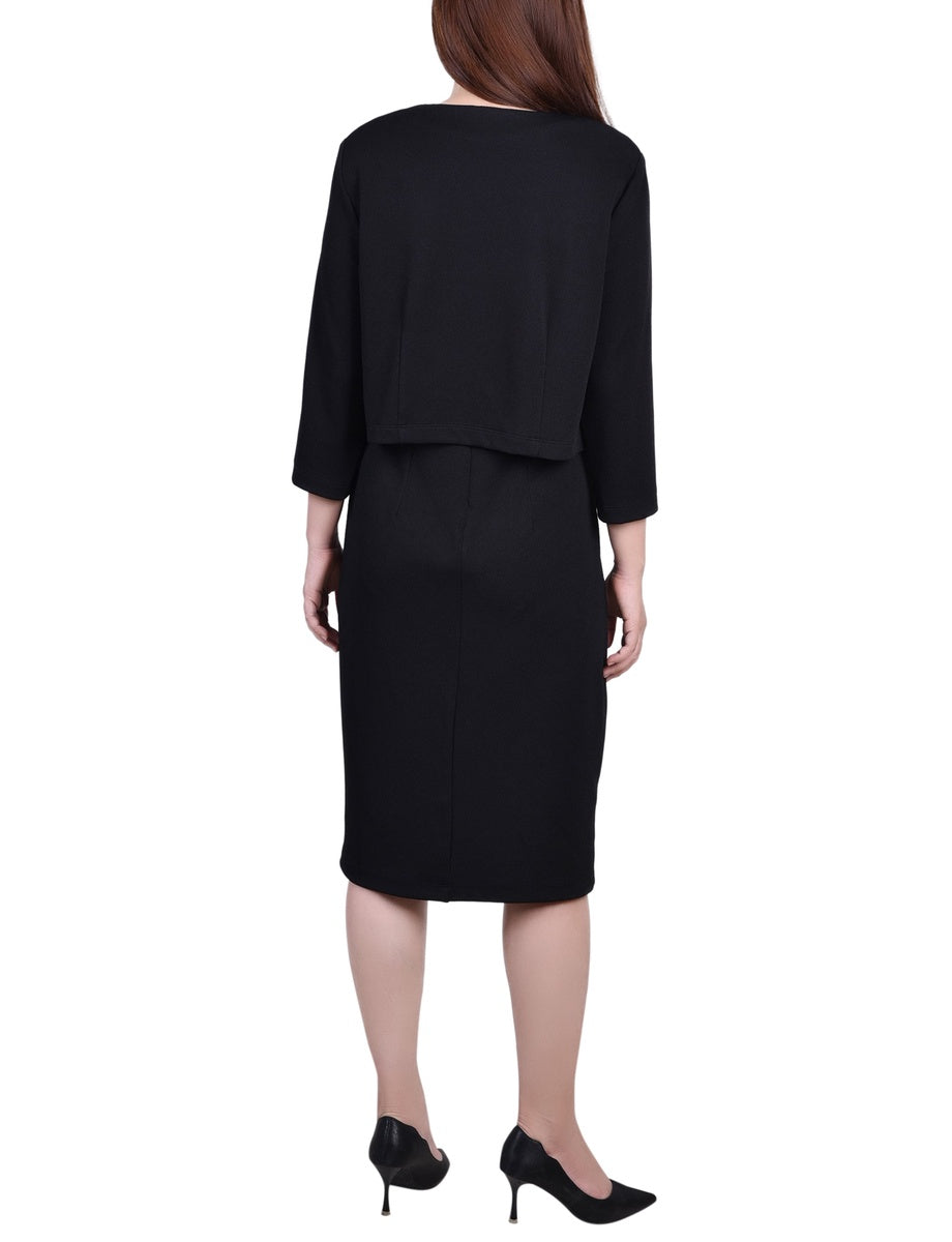 NY Collection 2 Piece Dress Set - Black - Bonton