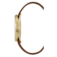 Master Works Mens Classic Leather Strap Watch