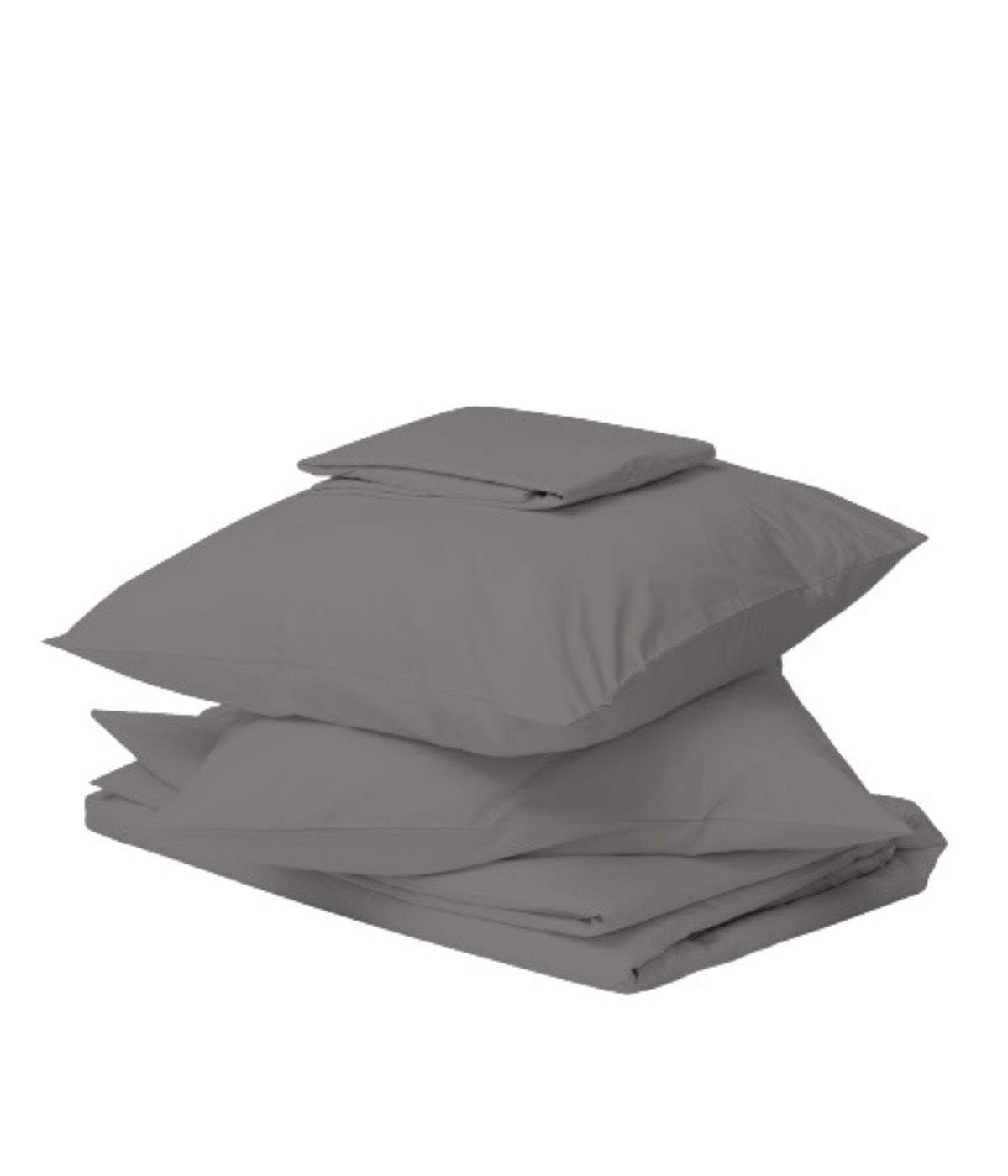  Purity Home Organic Cotton 144 Thread Count Percale Sheet Set Light Gray - Light Gray - Bonton