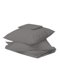 Organic Cotton 144TC Percale Sheet Set Light Gray