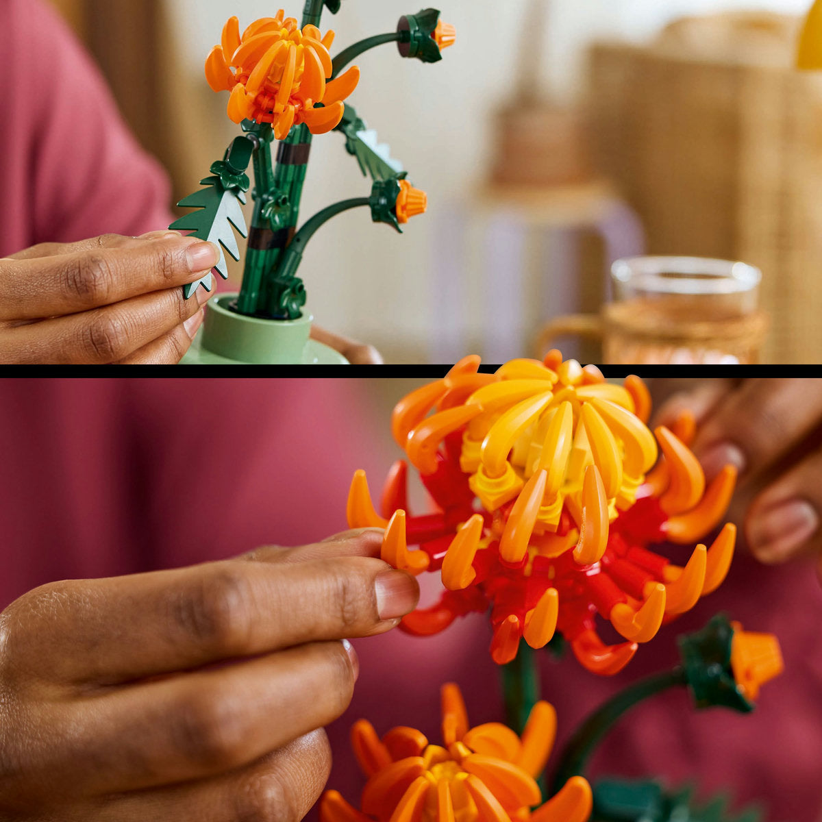  LEGO LEGO® Icons Chrysanthemum Flower Decor Building Set 10368 - Botanicals - Bonton