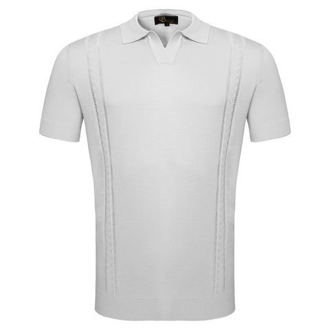 LuxeKnit Polo WHITE