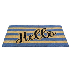 Natural Coir "Hello" Outdoor Rectangular Doormat 18" X 30"