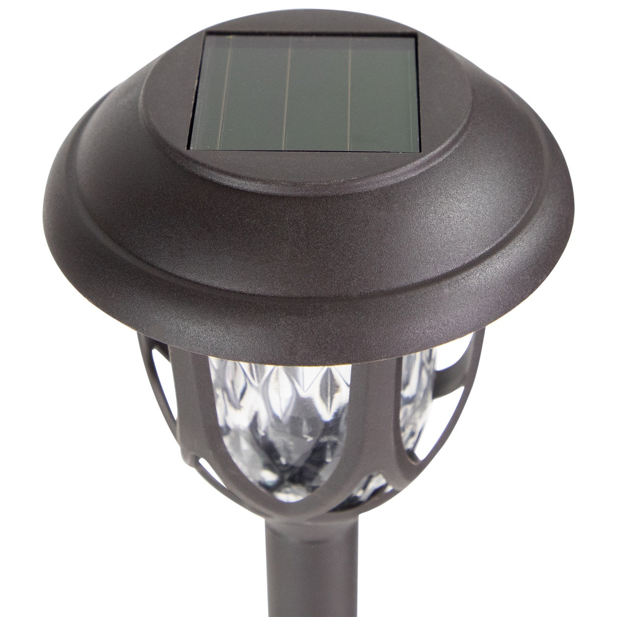  Northlight Set of 6 Black Lantern Style Solar Powered LED Pathway Markers  16.25