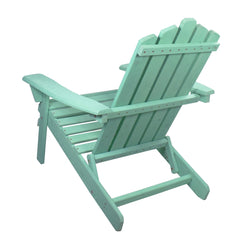 36" Green Classic Folding Wooden Adirondack Chair