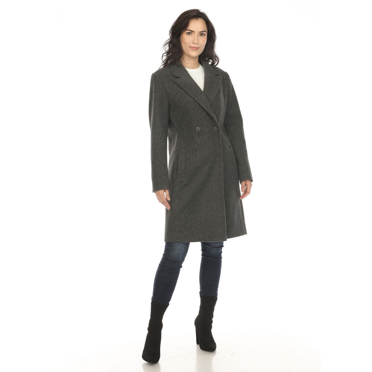  White Mark Women's Classic Walker Coat - Small - Bonton