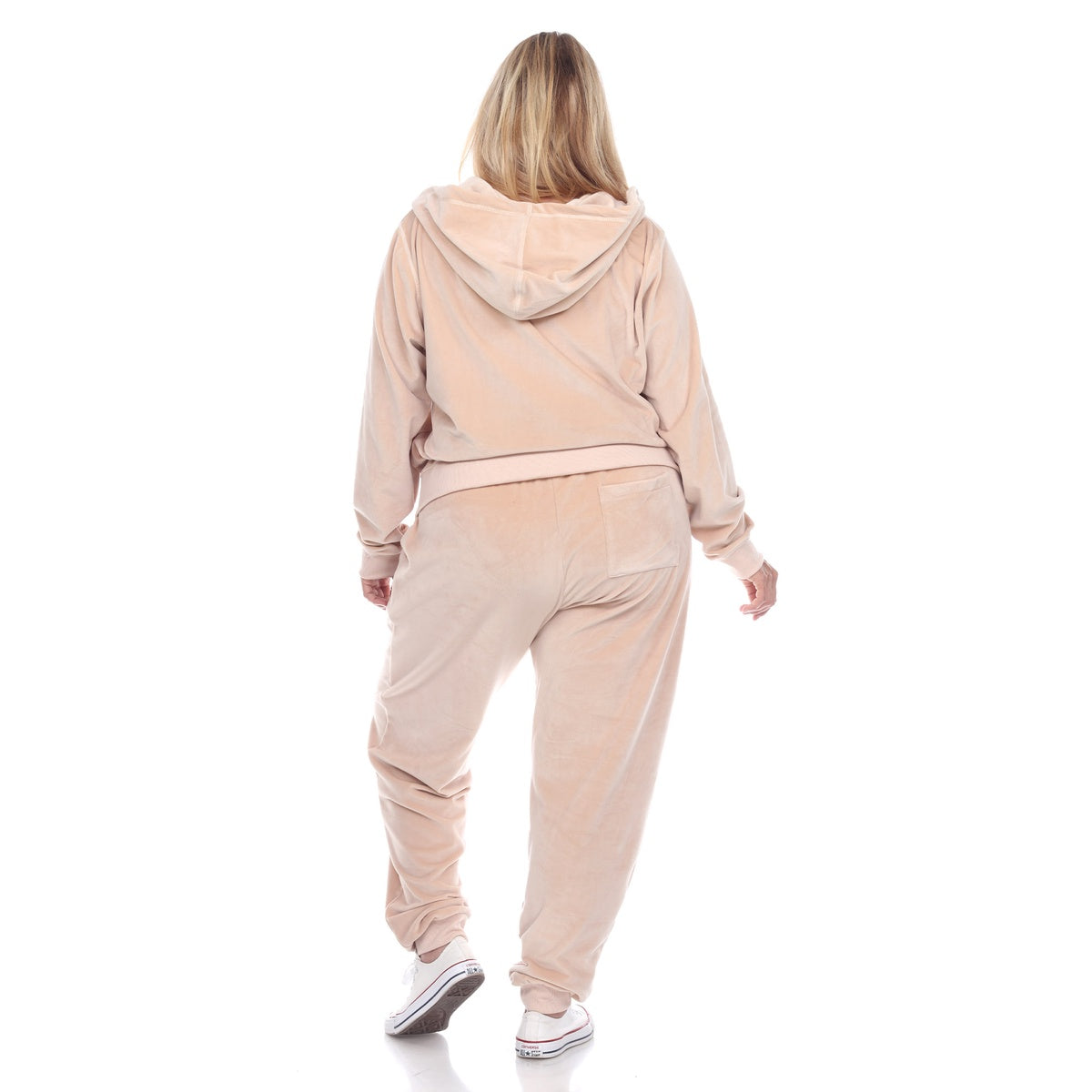  White Mark Plus Size 2 Piece Velour Tracksuit Set - 3X - Bonton