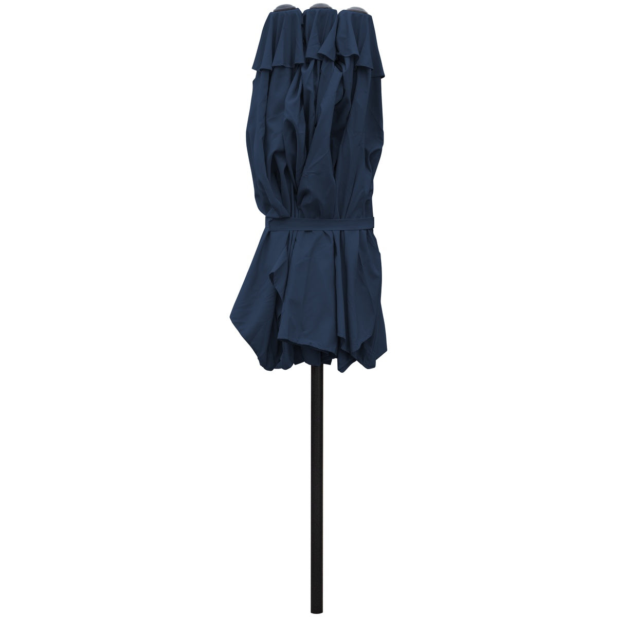  Northlight 15' Outdoor Patio Market Umbrella With Hand Crank  Navy Blue - Navy Blue - Bonton