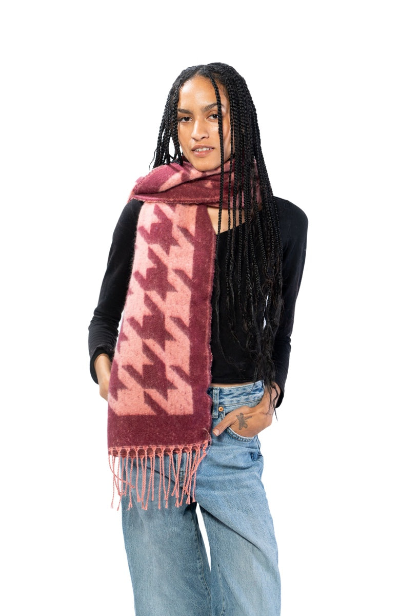  Marcus Adler The Kris Scarf - Burgendy - Bonton