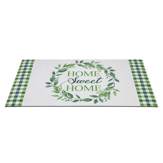 Home Sweet Home Gingham Doormat 18" X 30"