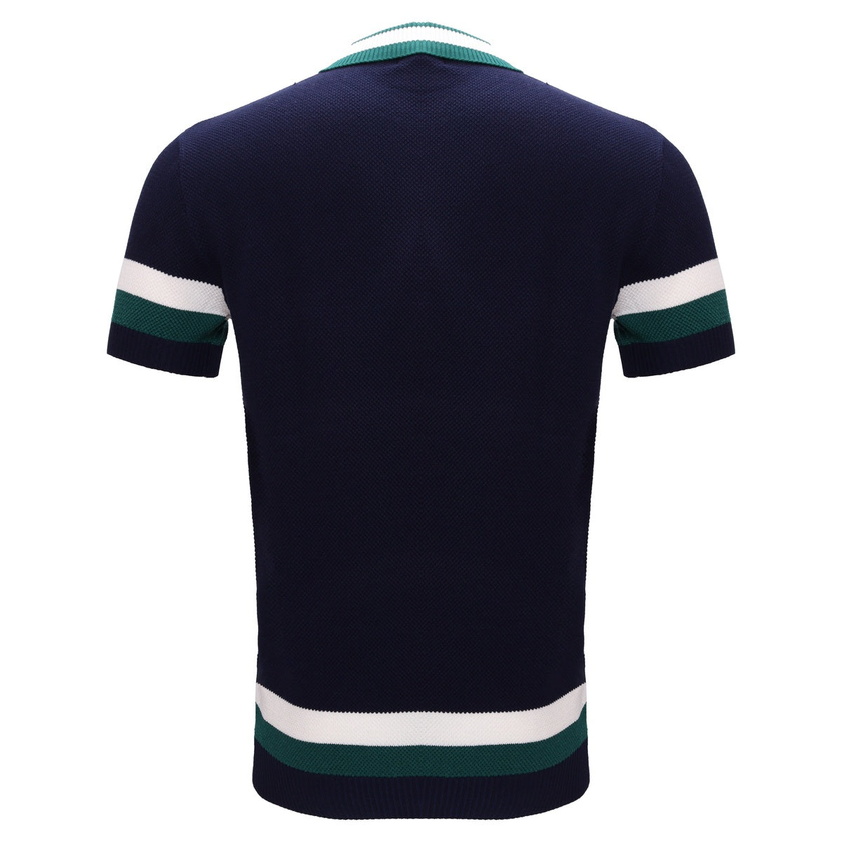  Barocco Heritage Stripe Knit Polo NAVY - NAVY - Bonton
