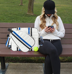 Judy Pickleball Tote Courtly White/Blue