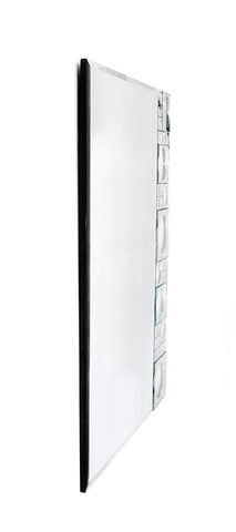 Bubbles Geometric Beveled Accent Mirror