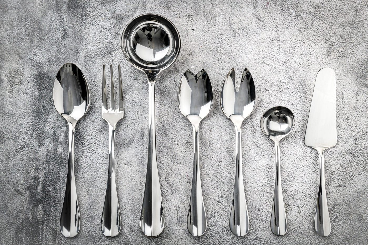  Mepra Roma Serving Set - Silver - Bonton