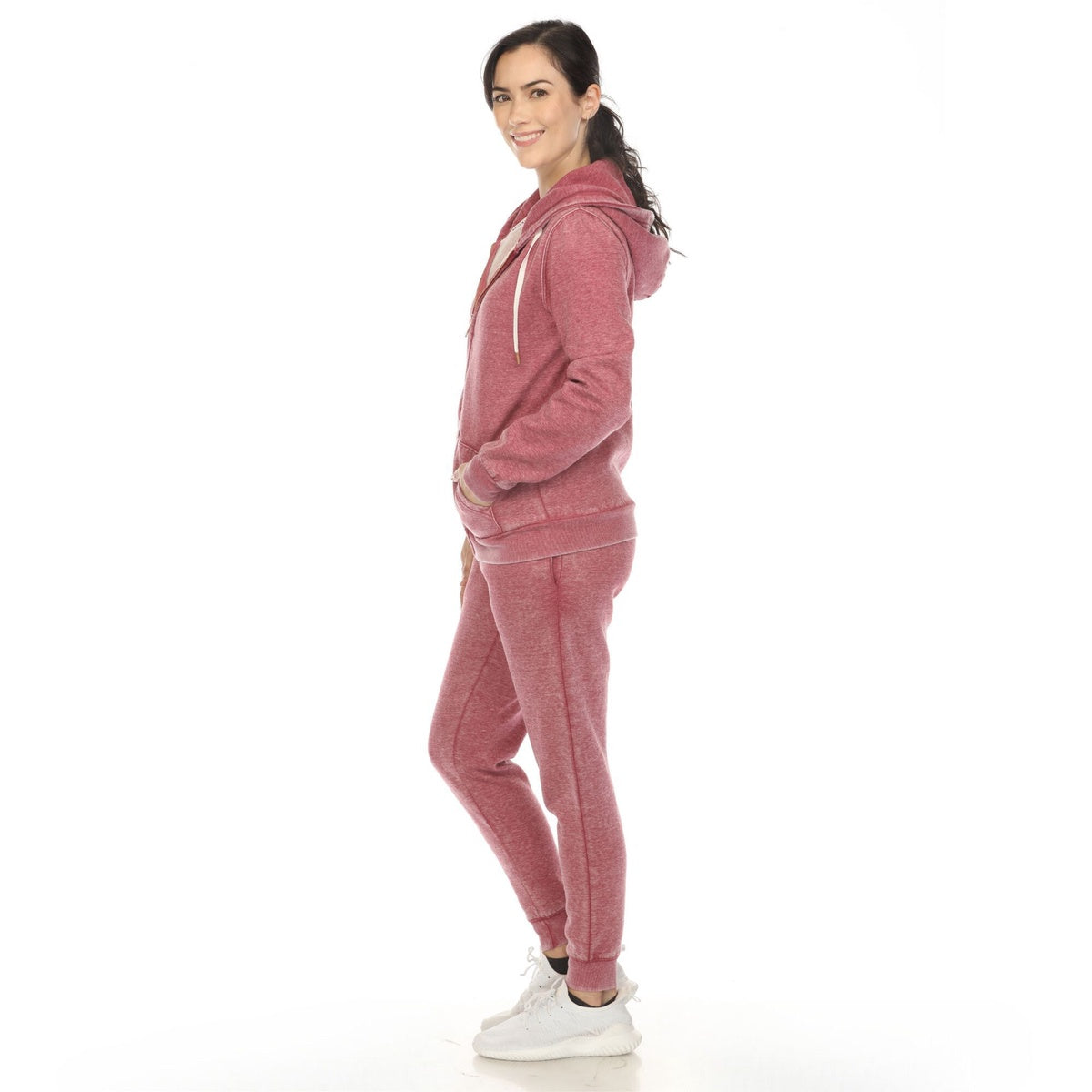  White Mark Women's Burnout Jogger Set - S - Bonton