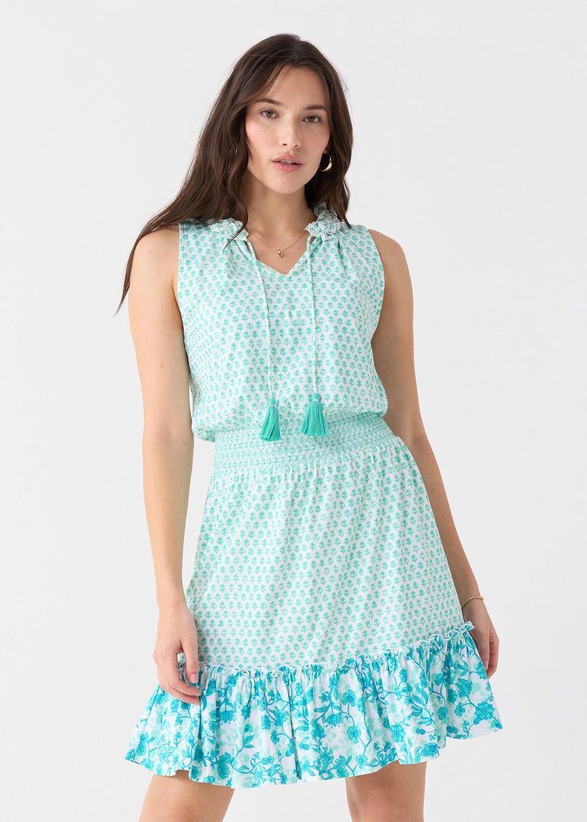  Cabana Life Rosemary Beach Smocked Waist Dress - XS - Bonton