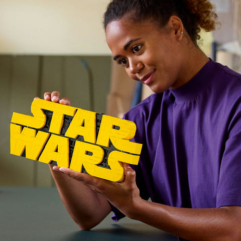 LEGO® Star Wars™ Brick-Built Star Wars Logo Sign 75407