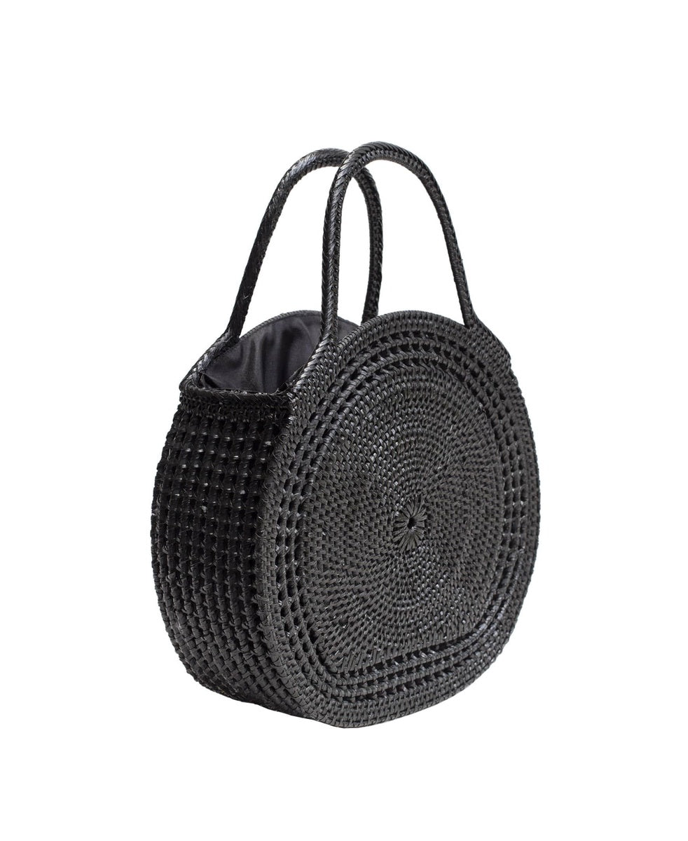  Jelavu Jelavu Sydney Raffia Satchel Bag - Black - Bonton