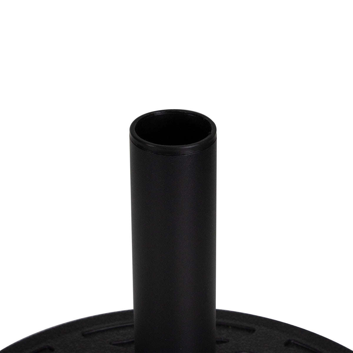  Northlight Black Flat Round Resin Base Stand for Patio Umbrella - 21lbs - Default Title - Bonton