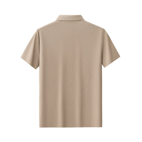 Stride Contrast Collar Polo KHAKI