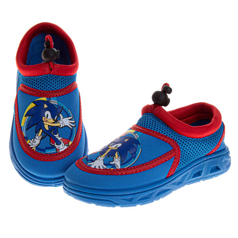 Josmo Sonic Water Shoes for Boys - Pool Aqua Socks Slip on Quick Dry (5-10 Toddlerss)