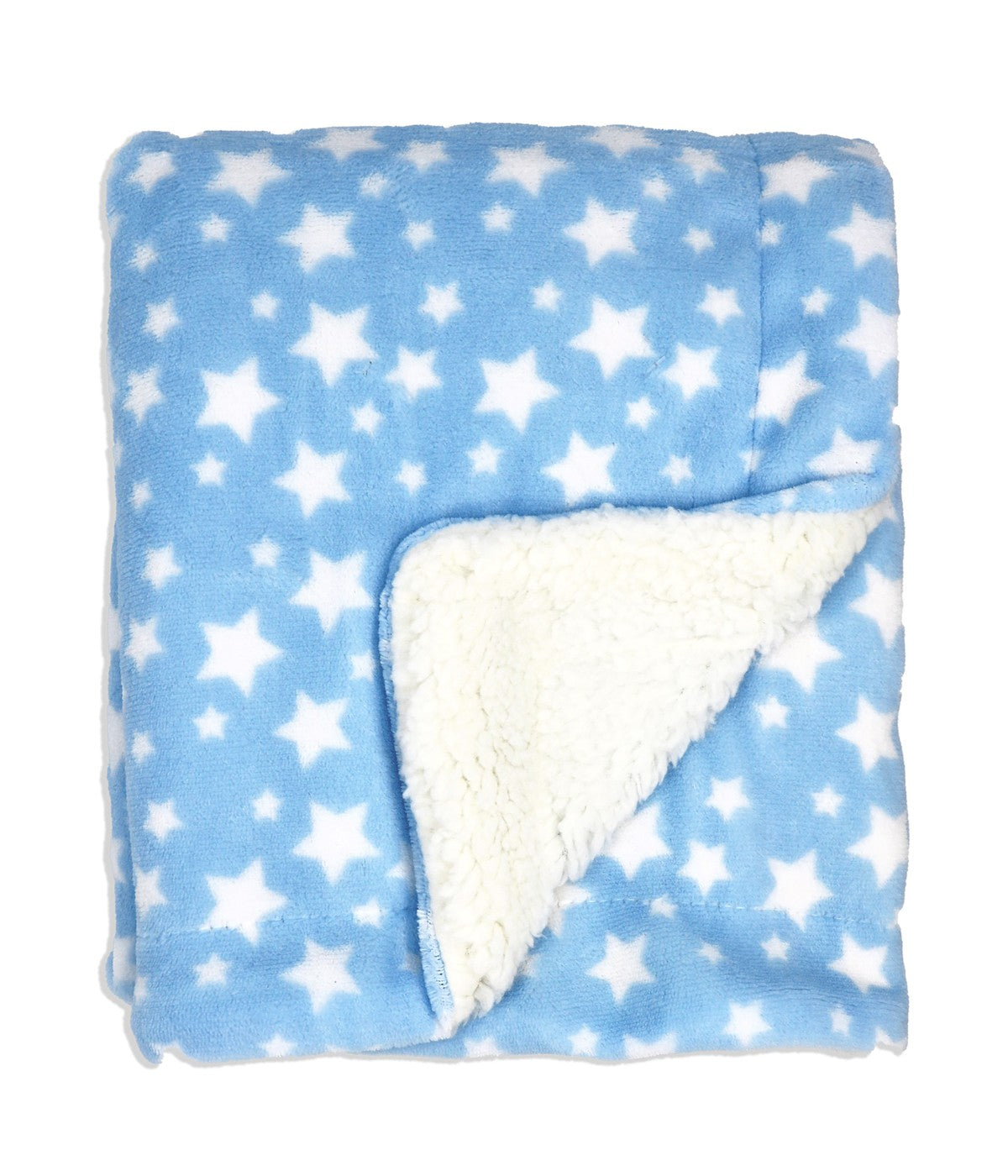Boys and Girls Blanket with Sherpa Blue
