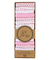 Baby Boys and Girls 16 Pack Baby Washcloths Pink