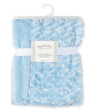 Baby Boys and Girls Curly Plush Blanket Blue