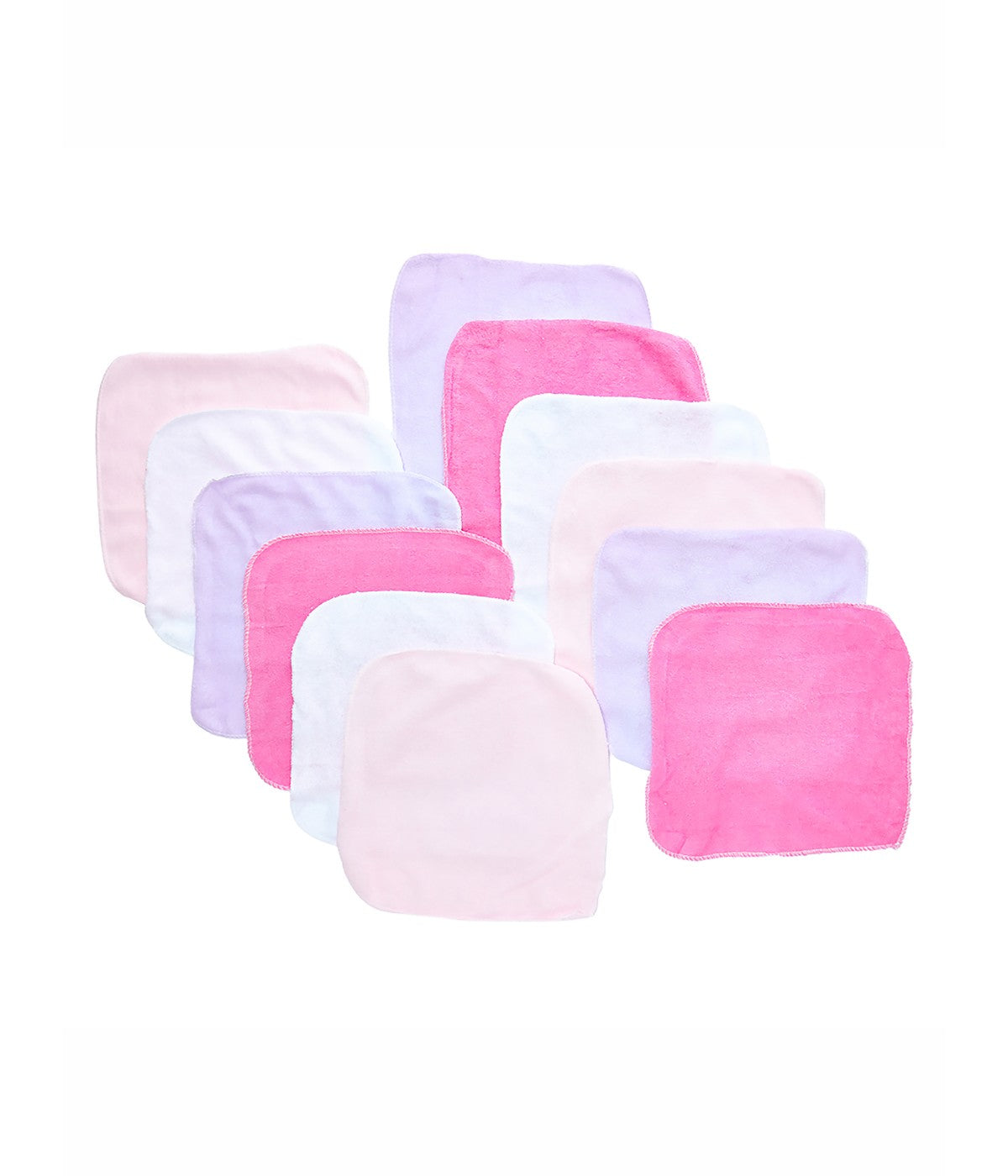  Jesse & Lulu Baby Boys and Girls Lollipop Baby Washcloth Gift Set Pink - Pink - Bonton