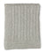 Baby Boys and Baby Girls Cotton Cable Knit Baby Blanket Gray