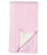  Jesse & Lulu Baby Boys and Baby Girls Cotton Cable Knit Sherpa Baby Blanket Pink - Pink - Bonton