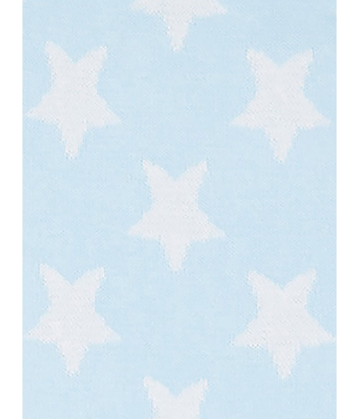  Jesse & Lulu Baby Boys and Baby Girls Knitted Cotton Stars Baby Blanket Blue and White - Blue and White - Bonton