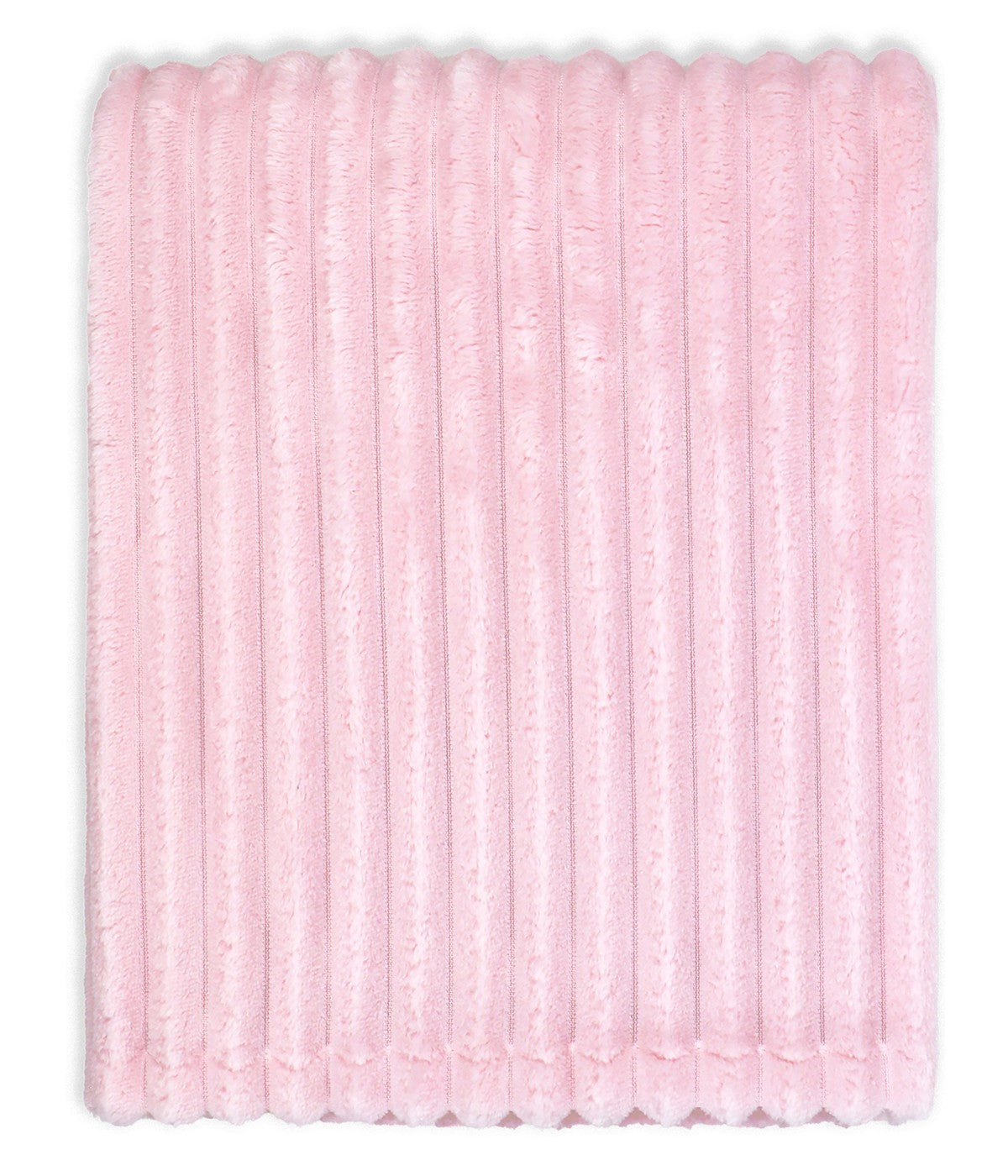  Jesse & Lulu Baby Boys and Baby Girls Striped Plush Baby Blanket Pink - Pink - Bonton