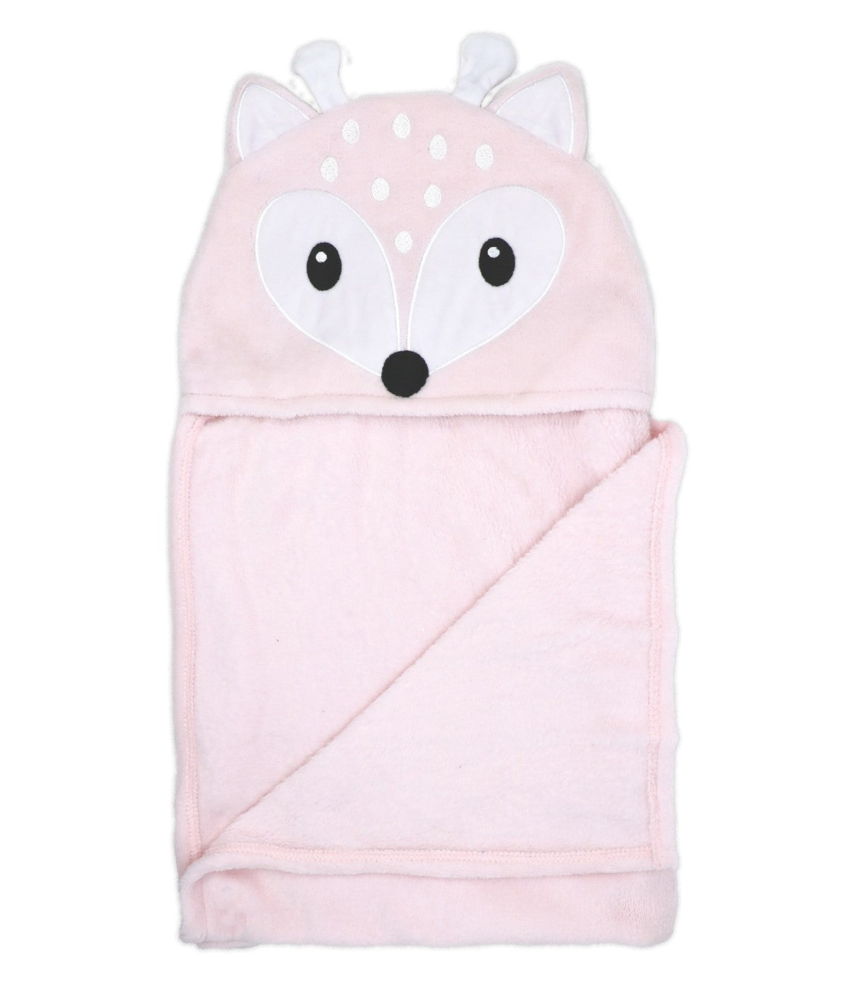 Baby Girls Deer Hooded Blanket Pink