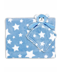 Baby Boys and Baby Girls Blanket with Matching Lovey Nunu Blue